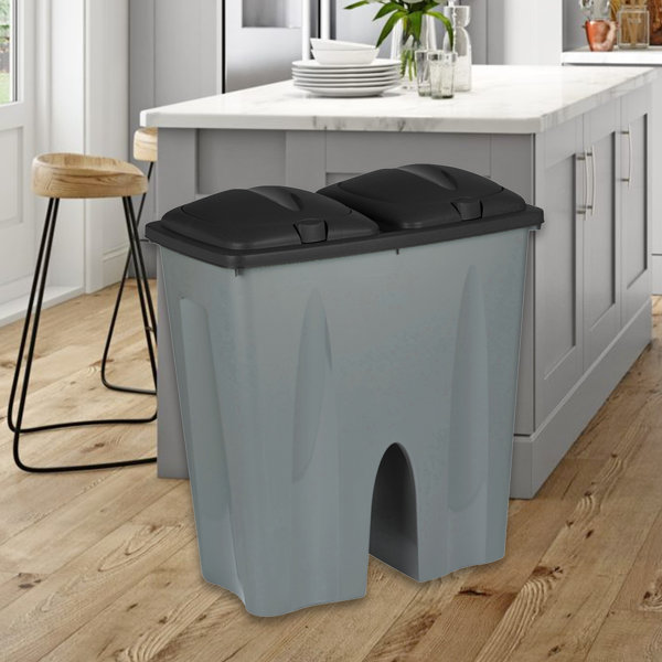 ClearAmbient 50 L Abfalleimer mit Touch-Deckel & Bewertungen | Wayfair.de